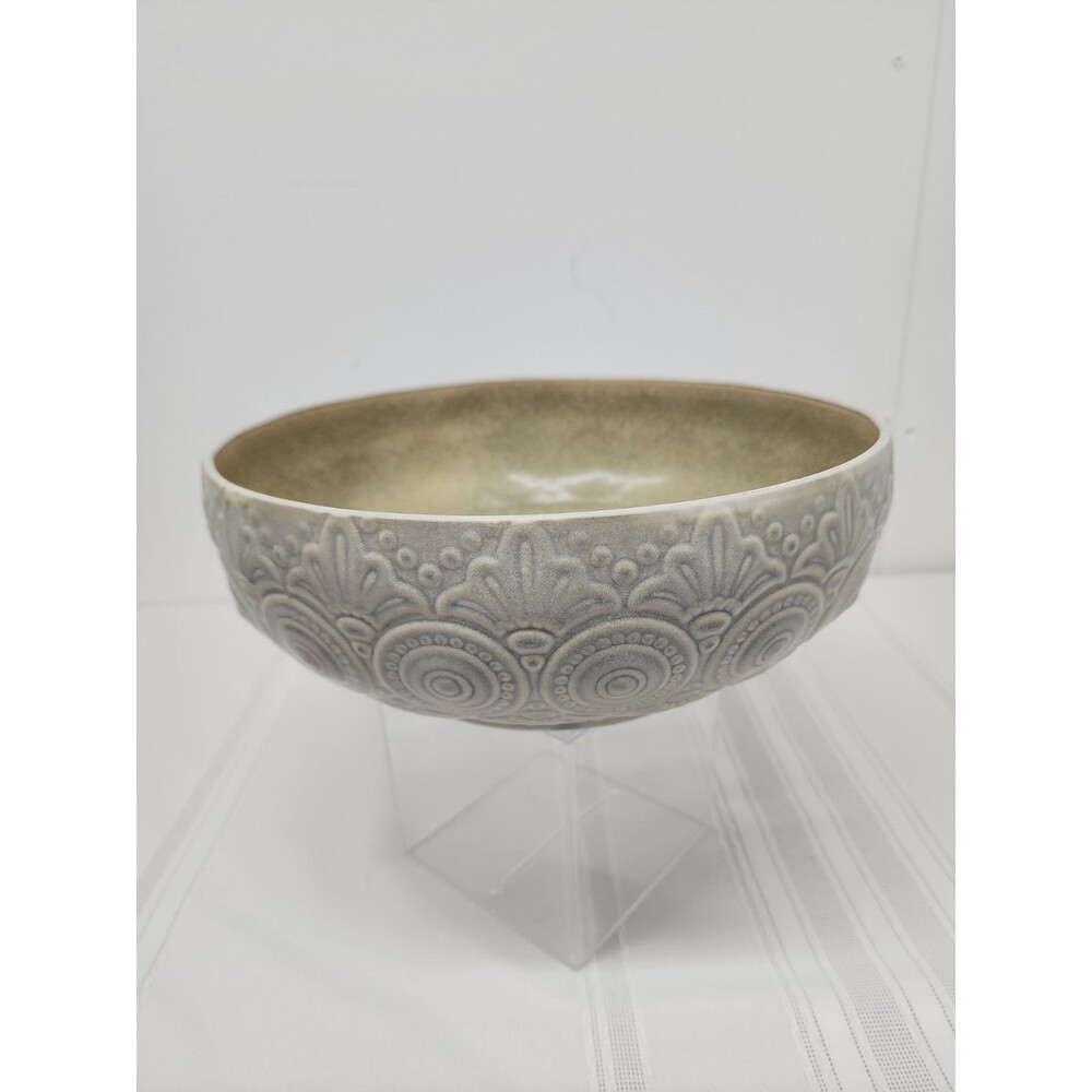 Lladro Porcelain Damask Grey Centerpiece Bowl 1972 Retired Julio Fernández Spain